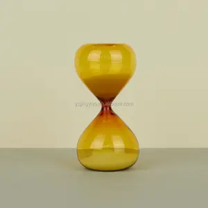 Toptan küçük cam kum-Küçük/orta sarı cam kum saati/cam kum kum saati fabrikası