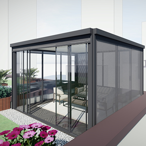 Khung Nhôm Ngoài Trời Chống Thấm Nước Vườn Sinh Học Hiện Đại Theo Yêu Cầu OEM Khung Nhôm Có Cửa Gió - Product Image 1