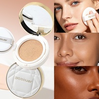 LOZEE Korea Alas Bedak Tahan Keringat Air Cushion Foundation Semi Matte Tahan Lama Dua Lapis