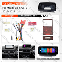 Ensemble d'écran de tableau de bord de 12,3 pouces pour Mazda CX-5/CX-8 2016-2022 Noir mat LHD RHD Autoradio Android Grand écran Double Din