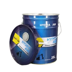 Balde de óleo lubrificante de metal com tampa flexível, balde de 20 litros para pintura de latas, balde de óleo com tampa fechada, preço bom