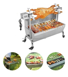 Outdoor <b>Large</b> Stainless Steel Hog Lamb Charcoal <b>Barbeque</b> Bbq Rotisserie Spit Roaster with 40kg Electric Motor Grill - Product Image 2