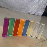 Batang Akrilik PMMA Berwarna Xinfu dengan Transmisi Cahaya Lebih dari 93% Fitur Kaku Diameter 20mm untuk Pencahayaan LED