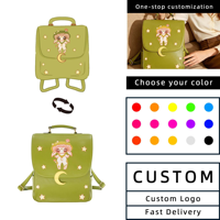 Sac à dos personnalisable brodé avec motifs imprimés, sac à dos tendance pour femmes, sac à dos d'école pour femmes, sac à dos de collège pour femmes