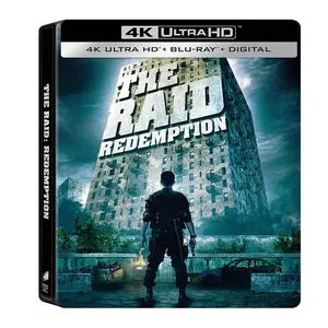 The Raid Redemption steelbook (4K Ultra HD + blu-ray + ดิจิตอล) [4K UHD] ชุดกล่องดีวีดีภาพยนตร์ทีวีแสดง1Diss