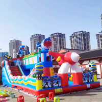 Château gonflable de grande taille personnalisé en PVC de haute qualité, parc de jeux gonflable extérieur, toboggan, maison de rebond, jouet pour enfants et adultes, souffleur