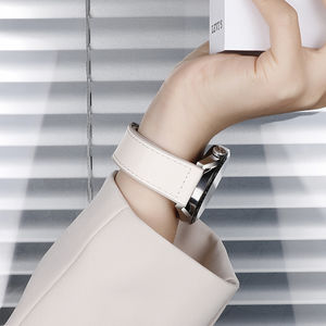 สายนาฬิกาแม่เหล็ก HUanlong สายหนัง20มม. 22มม. สำหรับนาฬิกา Huawei GT5/4/3 46มม. สายรัดข้อมือเปลี่ยนได้ - Product Image 4