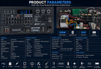 Papan Penguat Daya DSP 5.0 Kanal Tunggal dengan Input USB TF TWS Mic Gitar untuk Sistem Speaker Kustom OEM