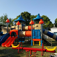 Toboggan combiné extérieur Ocean series grand parc de jeux pour tout-petits