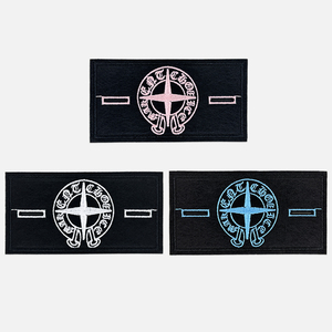 Patch personnalisé tendance avec logo, motif chat, à <span class=keywords><strong>coudre</strong></span> ou thermocollant, broderie chenille pour vêtements, sur mesure - Product Image 3