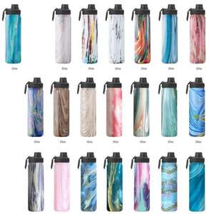 ขวดน้ำสแตนเลสเก็บความเย็นได้ 24 ชั่วโมง ปราศจากสาร BPA ใช้ซ้ำได้ พร้อมฝาปิด - Product Image 2