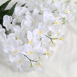 Artificial Silk Single Stem Cattleya Bendable Floral Wedding Decoration Photography Background Desktop <b>Ornament</b> - Product Image 4