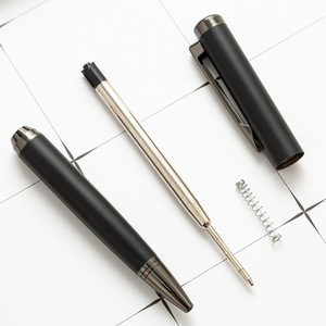 Stylos à bille en métal souple Noventle, largeur d'écriture 1,0 mm, recharge Parker, encre noire/bleue, logo personnalisé, impression UV, articles promotionnels originaux - Product Image 5