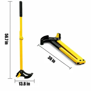 JH-Mech 56.7" Heavy Duty Manual <strong>Tree</strong> Puller Tool Shrubs &amp; Small <strong>Trees</strong> Effortlessly Foldable Carbon Steel <strong>Tree</strong> Root Removing Tool - Product Image 2