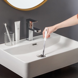 Pipe <b>Cleaning</b> <b>Brush</b> Sewer Dredger Sink Overflow <b>Drain</b> Tool Cleaner Steel Hair Bendable Removal Kitchen Plumber Bathroom Tools - Product Image 2