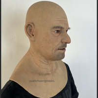Masque facial en silicone souple, respirant et réutilisable, haute simulation, fabriqué à la main en usine, élastique, réaliste, pour cosplay et Halloween