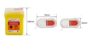 Bán Buôn 0.2L Dùng Một Lần <span class=keywords><strong>Sharps</strong></span> Container Pocket Nhựa Cho Y Tế Chất Thải Nguồn Cung Cấp Kim Thùng Rác Có Thể - Product Image 6