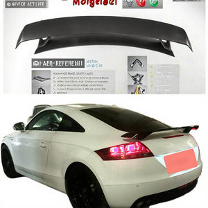 JC <span class=keywords><strong>Sportline</strong></span> Aileron de coffre arrière en fibre de verre JC-HD189-4-T lèvre d'aile à double pont pour Audi TT MK2 8J TTS Coupé 08-14 - Product Image 3