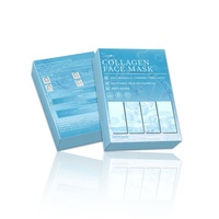 2025 populaire naturel pur vert Bio-collagène visage masque de soins de la peau élasticité Anti-âge hydratant anti-rides feuille