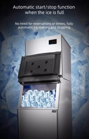 Machine à glaçons en blocs commerciale avec capacité de stockage de 45 kg |   Machine à glaçons portable haute capacité pour comptoir, à compresseur et à énergie d'air