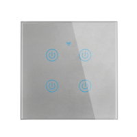 Interrupteur mural intelligent Zigbee à commande tactile avec protection contre les surcharges, certifié CE RoHS, 1, 2, 3 ou 4 gangs, pour villas et hôtels – Offre Spéciale OCY EU1