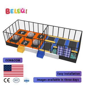 Conception professionnelle Installation <span class=keywords><strong>Parc</strong></span> <span class=keywords><strong>Parc</strong></span> de trampoline Commercial Sports de plein air Loisirs Centre de divertissement familial Métal - Product Image 2