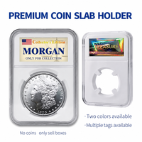 Boîtes de protection pour pièces de monnaie de petite taille en plastique de 18 mm à 40,6 mm, PCCB pour la classification NGC PCGS, boîte de rangement et de présentation