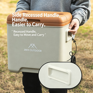 Ice Cooler Box Trolley Warmer Outdoor Picnic Fish Multifunctional Portable Ice Chest with Pull Handles and Wheel - Product Image 6