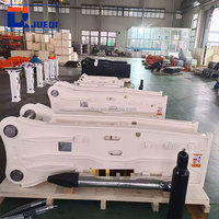 Maßgefertigter Hydraulischer Fels- und Betonhammer vom Typ Top Box für 40-Tonnen-Bagger