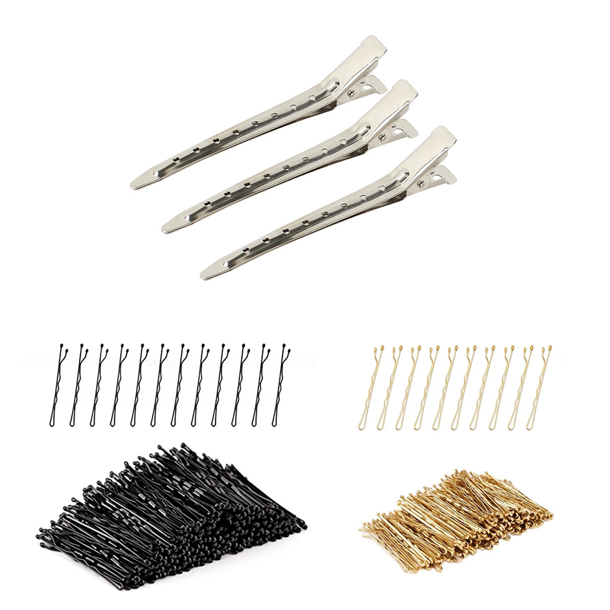 Зажимы для волос «сделай сам» с двумя зубцами, 9 см, плоские металлические зажимы для волос «Аллигатор» и 3 размера, U-образная заколка для бантов, шпильки для волос, аксессуары для волос