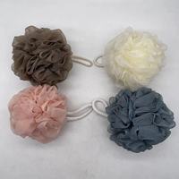 Éponge exfoliante corps tendance, couleur Macaron, 30-40-60g, éponge de bain douche en maille, Loofah