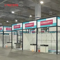 Stand d'exposition rapide à assembler 3x3m, système de construction événementiel en aluminium à 8 voies, stand de salon professionnel