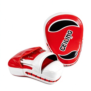 Guantes Curvos de Boxeo PU Focus Pads para Entrenamiento de Boxeo, Sanda, <span class=keywords><strong>Muay</strong></span> Thai, Kickboxing, Defensa Personal, Gimnasio, Uso Doméstico, Logotipo Personalizado OEM ODM - Product Image 6