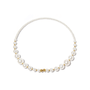 Collar de Perlas de Acero Inoxidable 316L con Baño de Oro PVD, Joyería Sostenible y Resistente - Product Image 2