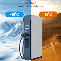 Chargeur rapide DC mural 80 kW CCS2 CHAdeMO GB/T à double pistolet, station de recharge pour véhicules électriques, OCPP1.6J, IP55, usage commercial, CE