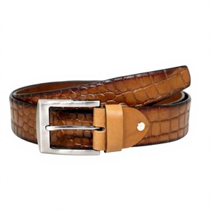 OEM Customized Vintage Cow Hide Factory Hot Selling Logo Printed Heavy Duty Waterproof Eco-Friendly Pin Buckle Solid BS - Product Image 4
