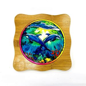 Maldives-Themed <b>Smart</b> Home Decorations Creative Ceramic Dining Table Mats Kitchen <b>Pads</b> Beach Mats Heat Insulation Ocean-Inspired - Product Image 2