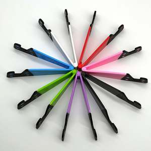 Custom logo Adjustable Universal Lazy Mobile V Shape Phone <b>Holder</b>, Customized <b>Tablet</b> Stand, Foldable Plastic Cell Phone Stand - Product Image 3