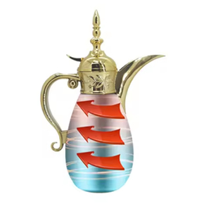Venta directa de fábrica, <span class=keywords><strong>1000ml</strong></span>, café al vacío de lujo, acero inoxidable, 304 termos, tetera árabe Dallah - Product Image 3