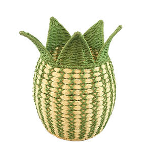 Hot Sale Elegant Seagrass Pineapple Shaped <b>Basket</b> for <b>Storage</b> Home Decoration OEM Handmade <b>Storage</b> <b>Basket</b> - Product Image 6