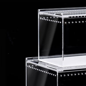 Enclos pour <span class=keywords><strong>reptiles</strong></span> en acrylique magnétique - Habitat personnalisé transparent pour araignées/tarantules avec accès facile pour les éleveurs - Product Image 6