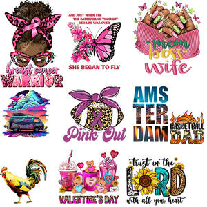 Оптовая продажа, изготовленный на заказ, DTF и DTG, переводная футболка из ПЭТ-материала, термопресс, виниловый моющийся дизайн для одежды - Product Image 2