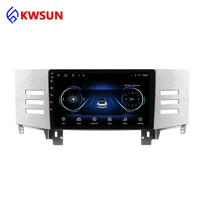 Système multimédia vidéo de voiture 4G pour Toyota Mark 2004-2009 WIFI QLED carplay stéréo android lecteur dvd de voiture autoradio