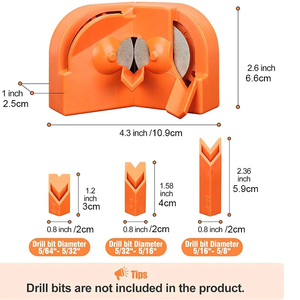 Afilador de brocas multiusos, afilador de cuchillos de taladro de impacto eléctrico, pulido desechable de doble cara - Product Image 5