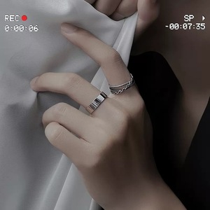 Men's Geometric Ring Adjustable Index Finger Ring For Gift Jewelry - Product Image 4
