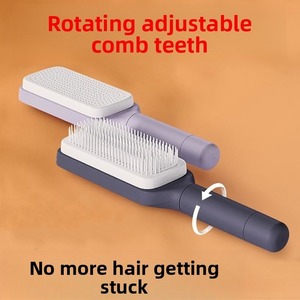 Rotary Telescopic Air Cushion Massage Comb Anti Static Detangling Hair <b>Brush</b> <b>Scalp</b> Massager for Women Home Salon Use - Product Image 1