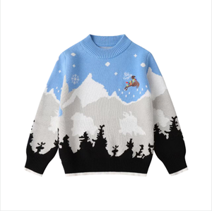 <span class=keywords><strong>Pull</strong></span>-over personnalisé pour enfants, imprimé animal, respirant, col rond, 100% coton, pour filles et garçons, hiver/printemps - Product Image 2