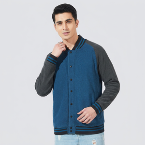 Personalizado nuevos hombres de cuero básico letra hombre béisbol Varsity chaqueta bombardero prendas de vestir béisbol CollegeBaseballjacket para hombres - Product Image 1