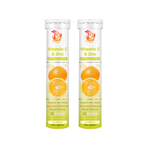 Suplementos Herbales al por Mayor de Fábrica, Tabletas de Vitamina C con Zinc, 20 Tabletas, Mantiene la Salud Respiratoria, Tabletas Dietéticas - Product Image 1