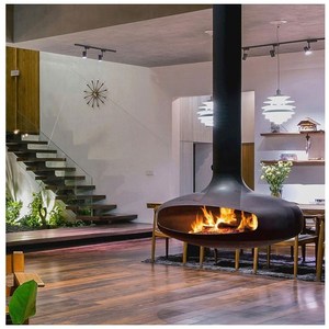 Cheminée au <span class=keywords><strong>bio</strong></span>éthanol de 1000 mm à <span class=keywords><strong>prix</strong></span> d'usine, feu réel, granulés, design suspendu en acier <span class=keywords><strong>pour</strong></span> usage intérieur, hôtel, villa, décoration de salon - Product Image 3